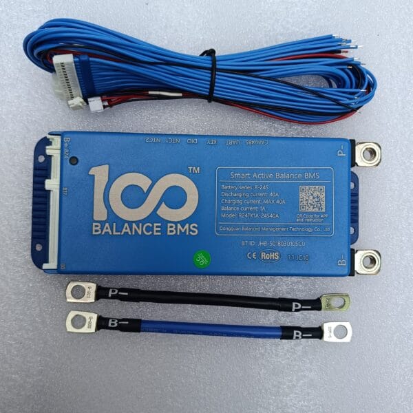 DALY 8-24S 40A Smart BMS with 1A Active Balancer and Built-in Bluetooth for Lithium/LFP/LTO Battery