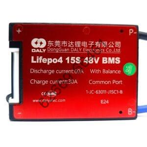 DALY LiFePo4 15S 48V 60A Waterproof Battery Management System - BMS